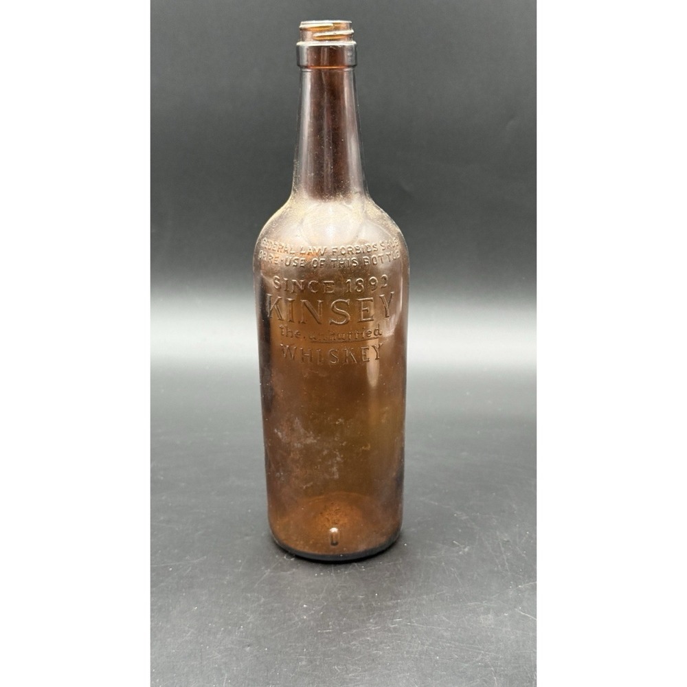 Antique Whiskey Puce Amber Orange Embossed Hollywood Whiskey Beautiful Color